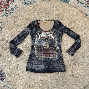 Skinny Minnie western top size large
